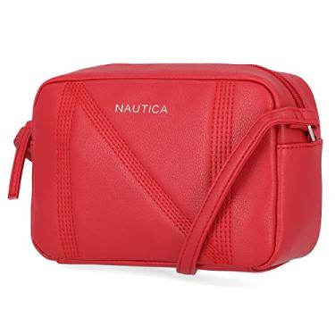 Imagem de Nautica Bolsa tiracolo ajustável para câmera Nautica Candid feminina, Vermelho brilhante, One Size