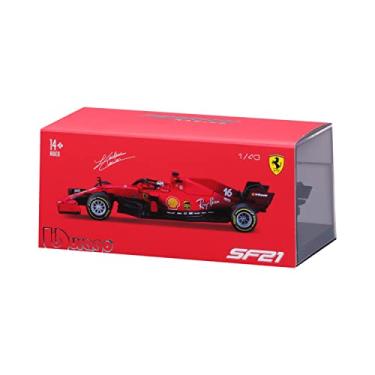 Imagem de Miniatura F1 Charles Leclerc Ferrari Racing SF21 2021 1:43 Bburago