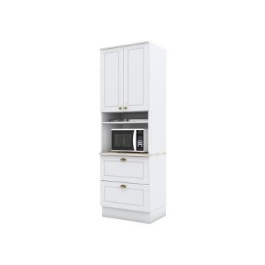 Imagem de Paneleiro Torre Quente 2 Portas 4 Prateleiras Organizador Multiuso Para Cozinha America...