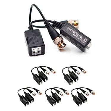 Imagem de KIT 6 PARES Vídeo BALUN Conversor Transmissor E Receptor Passivo Para Câmeras de Vídeo Conector Profissional AHD/HDCVI/HDTVI CFTV Engate Rápido Longo Alcance 400 Metros LINHA PREMIUM ONYK
