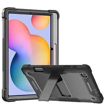Imagem de Capa do caso da tabuleta. Para Samsung Galaxy Tab S6 Lite 10.4 '' SM-P610. Caso Galaxy Tab S6 Lite Case 10.4''Dutery Alto Impacto Resistente Resistente a Híbrido Híbrido à prova de choque estojo prote