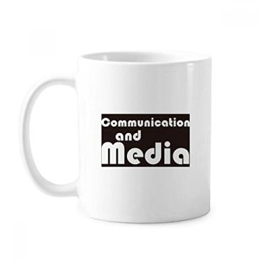 Imagem de Major Communication and Media Caneca preta cerâmica xícara de café porcelana louça