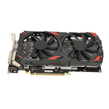 Imagem de Dilwe Placa Gráfica RX 580, 8GB GDDR5, 256 bits, 2 Ventoinhas, Suporte 8K, 2x DP, HDMI, DVI-D, PCIe 3.0, para Jogos e Escritório