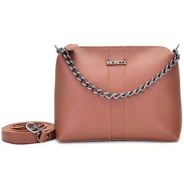 Imagem de bolsa feminina transversal corrente pequena caramelo