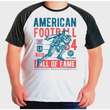 Imagem de Camiseta Raglan Plus Size Masculina Futebol Americano