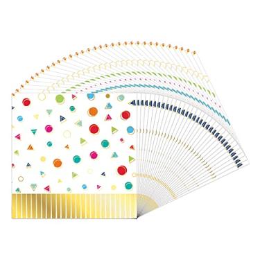 Imagem de Beistle Guardanapos coloridos de almoço de feliz aniversário com 32 camadas de papel com franjas, artigos de mesa descartáveis para festas, 16,5 x 16,5 cm, multicoloridos
