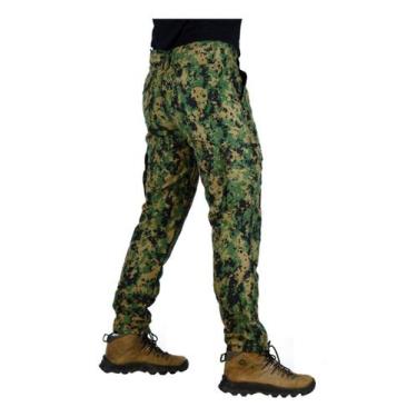 Imagem de Calça Tatica Camuflada Cargo 6 Bolsos Reforçada Original - Safo