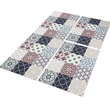 Imagem de Tapete Passadeira de Cozinha Mosa 120x40 + 2 Capachos 60x40