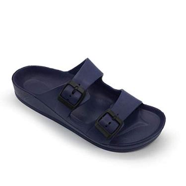 Imagem de Sandália Masculina FUNKYMONKEY Comfort Slides com Fivela Dupla Ajustável de EVA, Navy/Spk, 12
