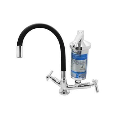 Imagem de Torneira Filtro Color Preta Com Copo Metal C55 Mesa 1/4