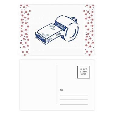 Imagem de Apito de futebol de desenho animado azul futebol Natal flor celebração cartão postal bênção cartão postal cartão de correspondência