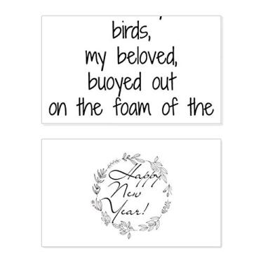 Imagem de Poetry Were We Only White Birds Festival Cartão de felicitações Bless Message Present