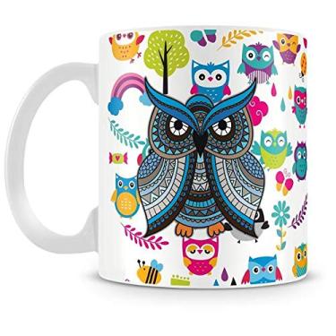 Imagem de Caneca Personalizada Corujas