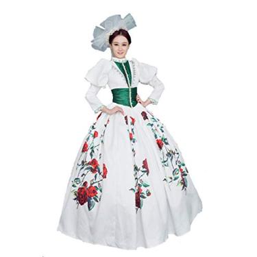 Imagem de Women's Elegant Recoco Victorian Dress Costume Ball Gowns BELLE of the BALL COSTUME Gown  (S, Reto18)