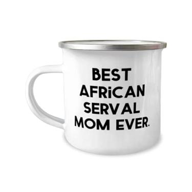 Imagem de Única caneca africana Serval Cat 340 g, melhor mãe de servidor africana de todos os tempos, presente para amigos, ideia única de amigos