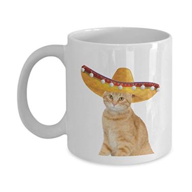 Imagem de Caneca de gato Fiesta – Caneca de café de cacau quente divertido – ideia de de Natal