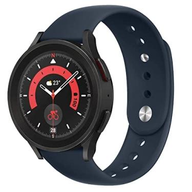 Imagem de Pulseira de substituição compatível com Samsung Galaxy Watch 46 mm de silicone Galaxy Watch 3,45 mm/S3 Frontier/Clássico, feminino e masculino
