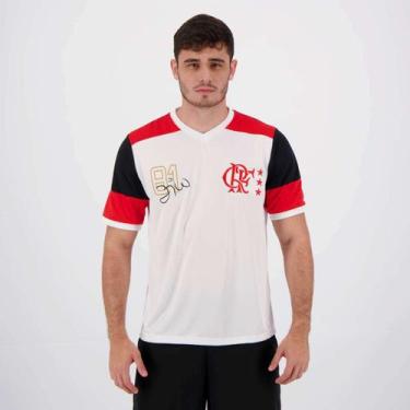 Imagem de Camiseta Braziline Flamengo Zico Retrô - Masculino