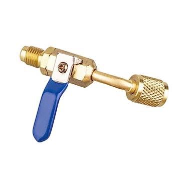 Imagem de Esquirla Válvula de carregamento Adaptador de segurança para líquidos Ferramentas de refrigeração rápido Válvula de segurança para ar condicionado leve, Azul