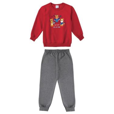 Imagem de CONJUNTO MOLETOM INFANTIL MALWEE KIDS TIGRES REF: 1000091533  P/G-Feminino