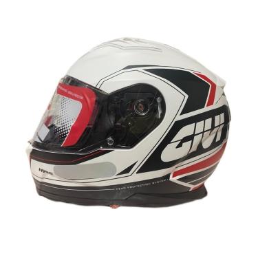 Imagem de Capacete Moto Givi 50.5 Lightning Branco/Preto/Vermelho XL61-Unissex