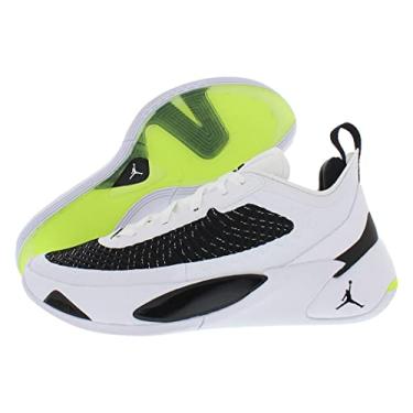 Imagem de Nike T nis unissex Jordan Luka 1, Branco/Preto/Volt, 10.5 Women/9 Men