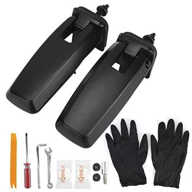 Imagem de Conjunto de dobradiças de vidro para porta elevatória da janela traseira, 2 peças Conjunto de dobradiças de vidro para porta elevatória da janela traseira direita esquerda para Escape Mariner