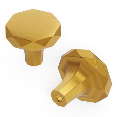 Imagem de Hickory Hardware H077839BGB-10B Maçaneta para coleção Karat, 3,8 cm de diâmetro, acabamento em latão dourado escovado (pacote com 10)