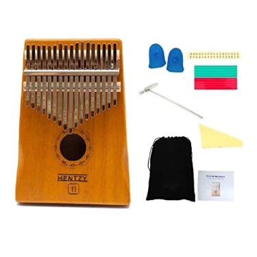 Imagem de Kalimba 17 Chaves Piano de Mão Madeira Mogno Em C
