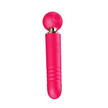 Imagem de Vibrador Estimulador De Ponto G Varinha Magica 3 Em 1 Sugador Vai E Ve