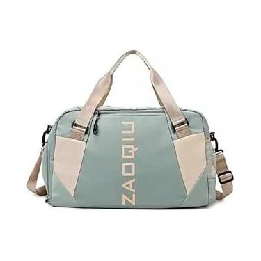 Imagem de Bolsa Mala Feminina Academia Esportiva Viagem, Bolsa esportiva de viagem, ideal Para Suas Viagens, Banhos De Piscina, Praia, Academia (Verde)
