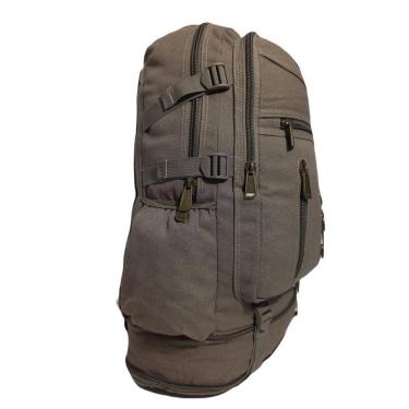 Imagem de Mochila Camping Trilha Viagem Lona Bege - KVN 50 Litros