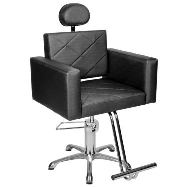 Imagem de Cadeira Poltrona de Cabeleireiro Evidence Fixo Cor Preto