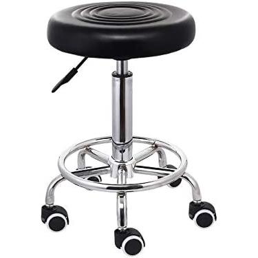 Imagem de Banqueta giratória Banqueta giratória com altura ajustável Banqueta de trabalho funcional Banqueta de estúdio em design moderno Cadeira giratória Cadeira de escritório Banqueta de cabeleirei