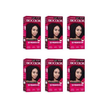 Imagem de Coloraçao Biocolor Creme 1.7 Preto Int-Kit C/6Un