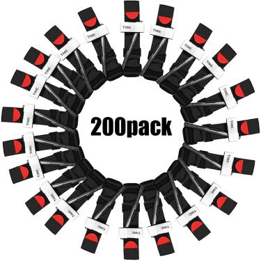 Imagem de Torniquete TQ, 10-200Pack TQ - A aplicação de controle hemostático de combate mais rápido, seguro e eficaz com uma só mão para torniquetes médicos de primeiros socorros (C: pacote de 10, S: