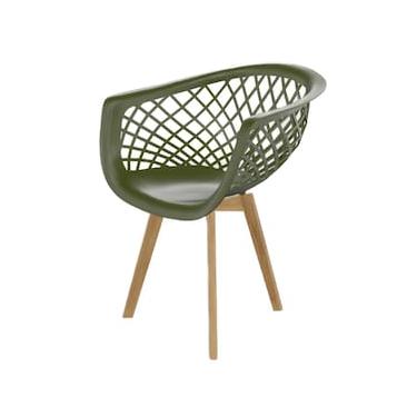 Imagem de Cadeira de Jantar Web Wood Seat&Co com pés em Madeira