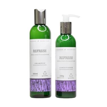 Imagem de Kit Grandha Refresh para Cabelos Frágeis e Oleosos (Refresh Shampoo 300ml + Refresh Conditioner 240g)
