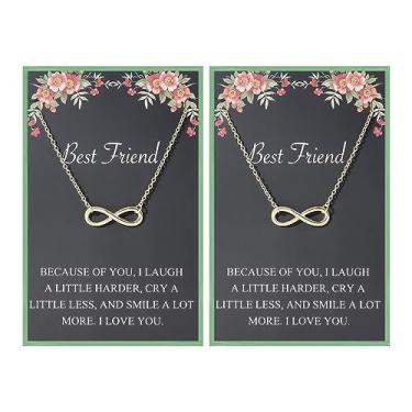 Imagem de YANCHUN Presentes de aniversário de melhor amigo para mulheres colares de amizade colar de melhor amigo presentes BFF colar para 2/3/4/5 colares de longa distância combinando presente, adjustable, Outros, Sem Pedra Preciosa