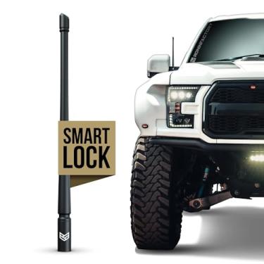 Imagem de RONIN FACTORY Antena de caminhão para Ford F150 Bronco Raptor Lightning e RAM SmartLock Antena Flexível Antena Curta Acessórios Ford F150 F250 (12 polegadas)