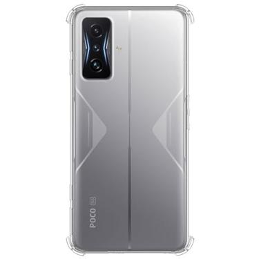 Imagem de Capa para Xiaomi Poco F4 GT anti-impacto TPU transparente borda reforçadas anti-choque
