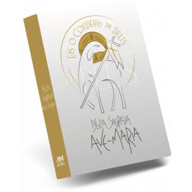 Imagem de Livro Bíblia Eis O Cordeiro De Deus Branca Ave-Maria