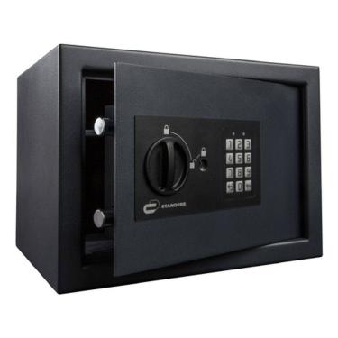 Imagem de Cofre Digital Aço Senha E Chave 25x35x25cm - 15 Litros