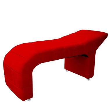 Imagem de Maca Estofada Julia Para Estetica Facial Sombrancelha E Cilios Suede Cor Vermelho