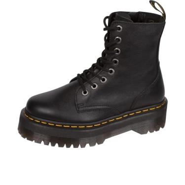 Imagem de DR. MARTENS Bota masculina de combate Amphibians, Pisa preta, 8 Women/7 Men