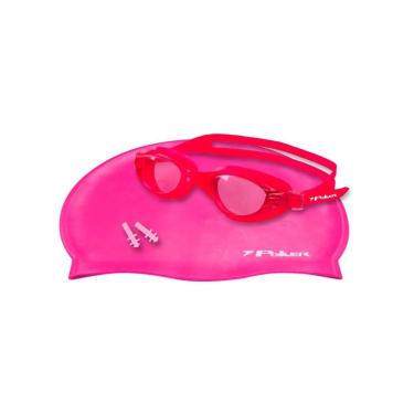 Imagem de Kit para Natação Oculos Touca Protetor Ouvido Navagio Poker-Unissex