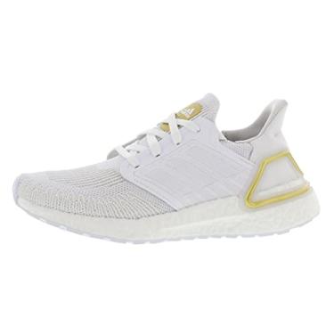 Imagem de adidas T nis de corrida masculino Solar Boost 19, Branco/Ouro met lico, 5.5