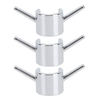 Imagem de Gancho de Haste de Chuveiro ABS de Alta Resistência de 3 Unidades, Gancho de Torneira de Cozinha Com Superfície de Galvanoplastia, Haste de Chuveiro de Banheiro Sem Necessidade