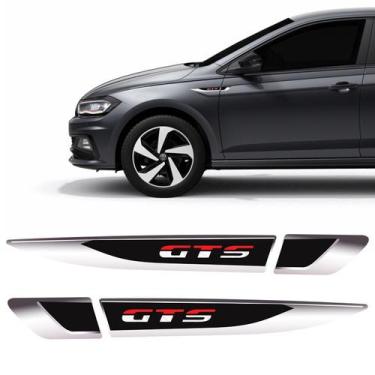Imagem de Adesivo Aplique Lateral Polo Gts Volkswagen Emblema Resinado - SPORTIN