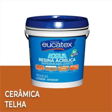 Imagem de Resina Base Água Hidrorrepelente P/ Telhado 3,6l Eucatex Escolha Cor, 